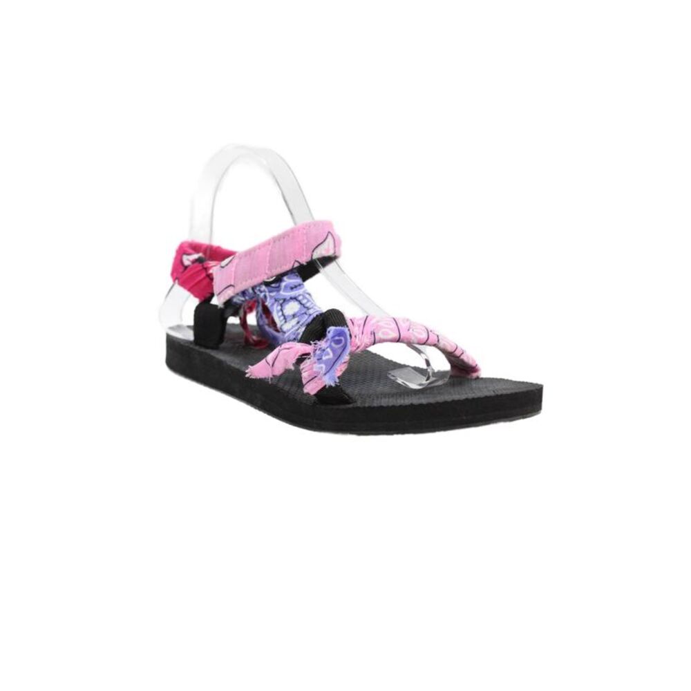 Arizona Love Womens Bandana Strap Sandals Pink Size 10